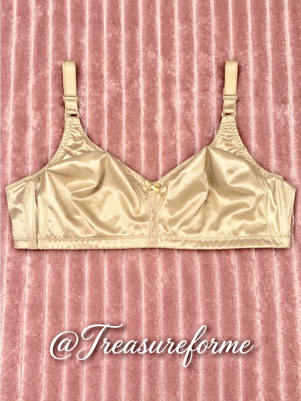 Bali Satin Soft-Cup Bra in Champagne Gold